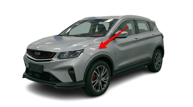 Guardafango Izquierdo Geely Coolray