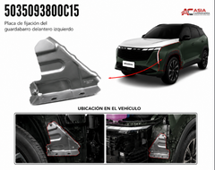 Placa de Fijación de Guardafango Delantero - Geely Starray
