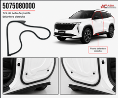 Sello de Puerta Delantera (Tipo 2) - Geely Starray