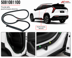Sello de Puerta Trasera (Tipo 3) - Geely Starray