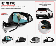 Retrovisor Exterior (Conjunto) (Tipo 1) - Geely Starray
