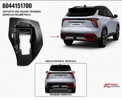 Soporte de Radar Milimétrico Trasero - Geely Starray