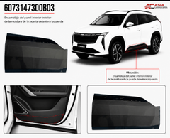Panel Inferior Puerta Delantera Negro - Geely Starray