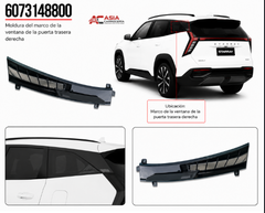 Moldura Marco Ventana P. Trasera (Tipo 1) - Geely Starray