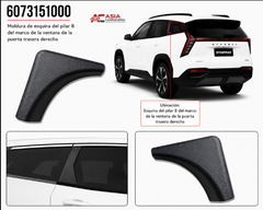 Moldura Esquina Pilar B Trasera - Geely Starray