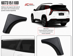 Moldura Esquina Pilar B Trasera - Geely Starray
