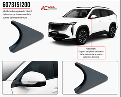 Moldura Esquina Pilar B Delantera - Geely Starray