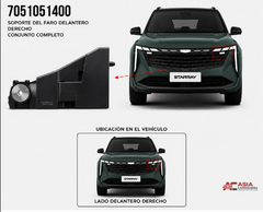 Soporte de Faro Delantero - Geely Starray