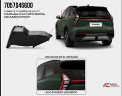 Cubierta de Calavera de Compuerta - Geely Starray