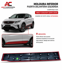 Moldura Inferior Puerta Delantera Izquierda Geely Coolray