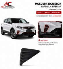 Moldura Izquierda Parrilla Inferior Geely Coolray