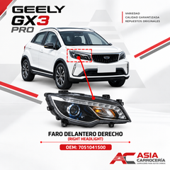 Faro Delantero Derecho - Geely GX3 Pro