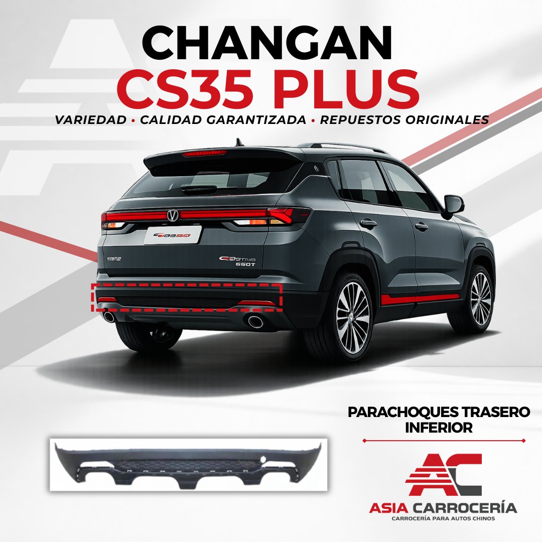 Parachoques trasero inferior Changan CS35 Plus