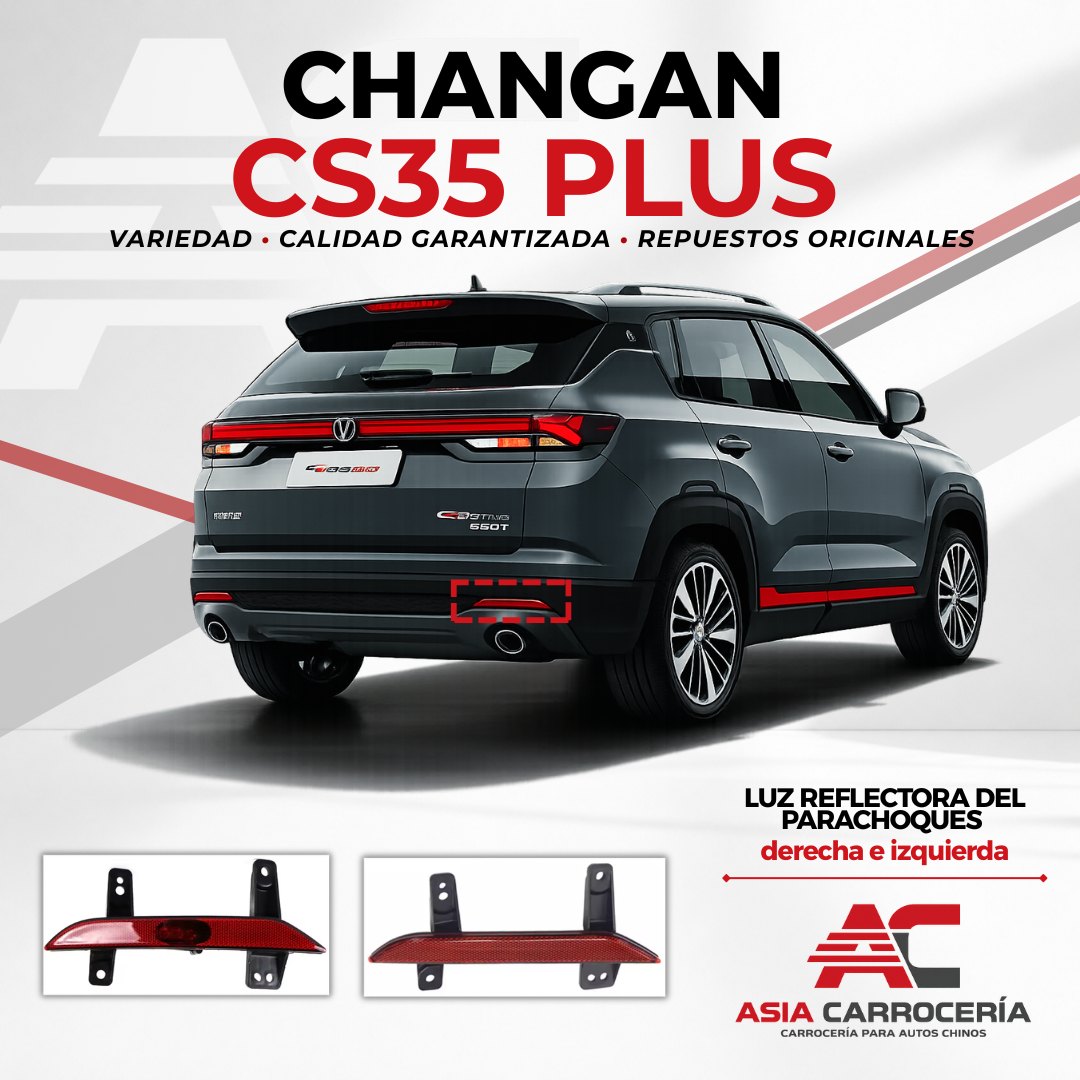 Luz reflectora trasera izquierda Changan CS35 Plus