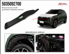Bloque de Espuma de Guardafango Delantero - Geely Starray