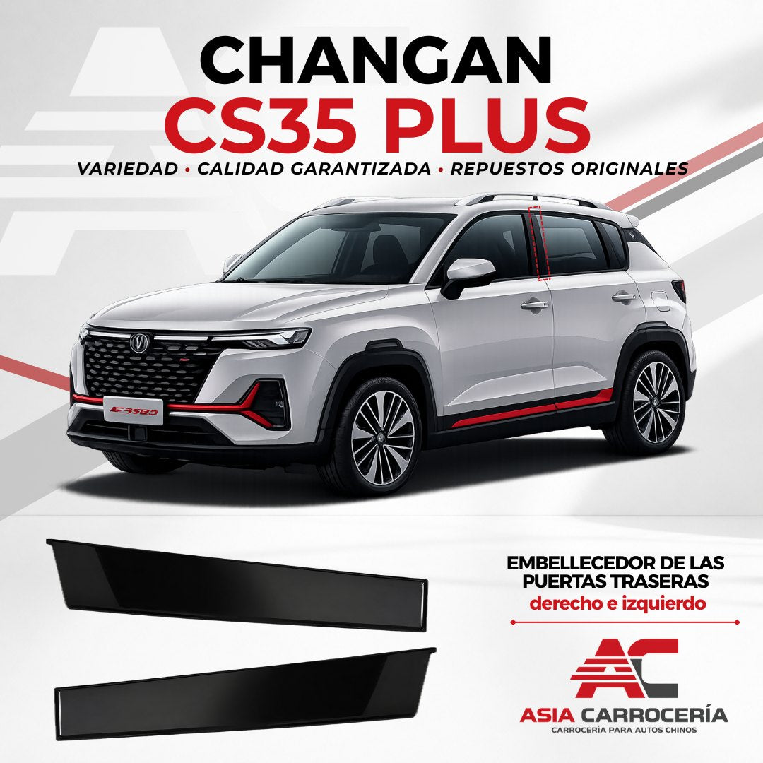 Embellecedor puerta trasera exterior izquierdo Changan CS35 Plus