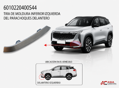 Moldura Inferior de Defensa Delantera Plata (Tipo 1) - Geely Starray
