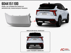 Panel Decorativo Inferior de Defensa Trasera - Geely Starray