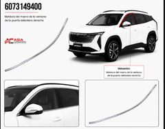 Moldura Delantera Marco Ventana P. Delantera (Tipo 1) - Geely Starray