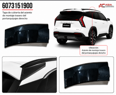 Cubierta de Base Trasera de Barra de Techo (Tipo 2) - Geely Starray