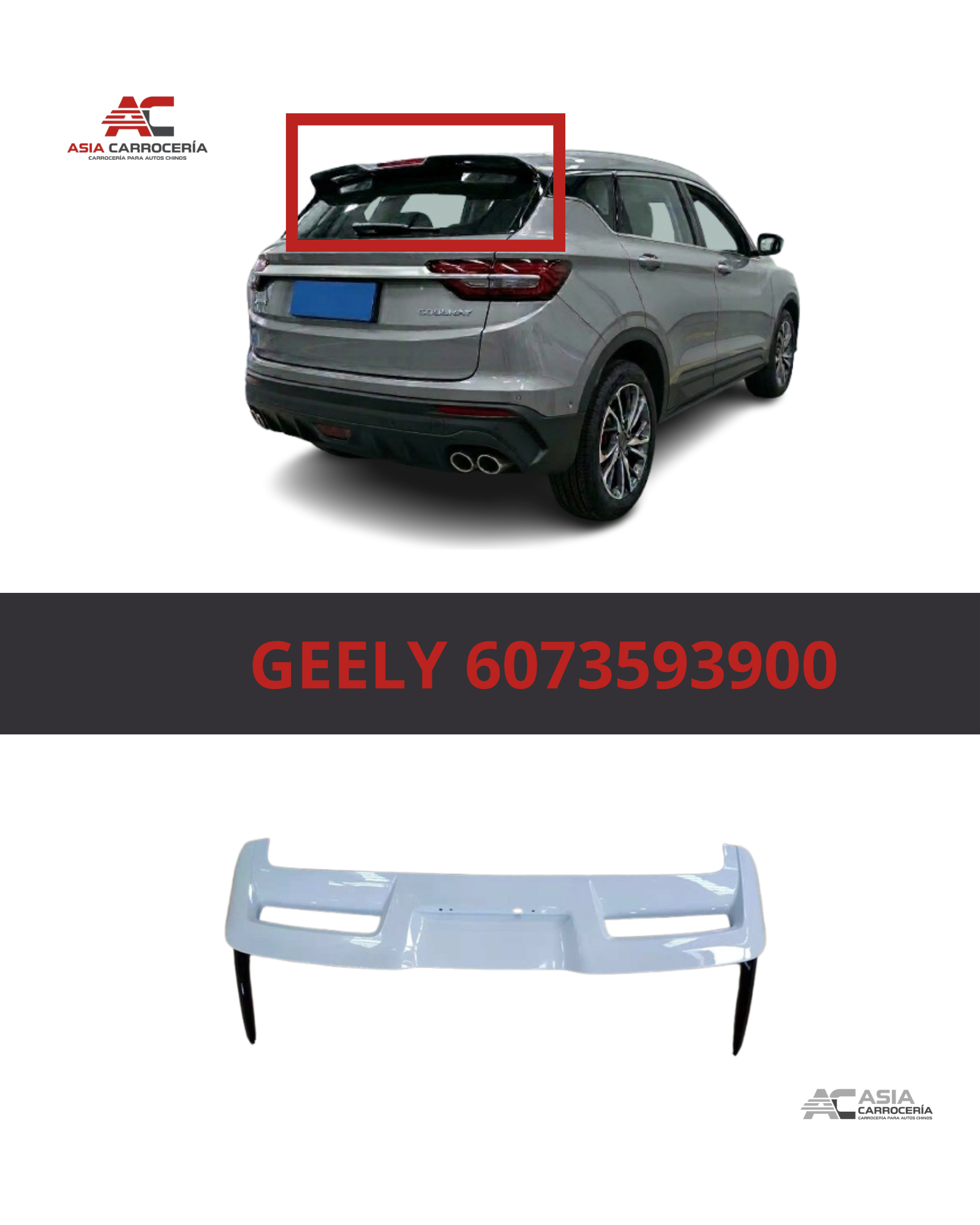 Spoiler Trasero Geely Coolray