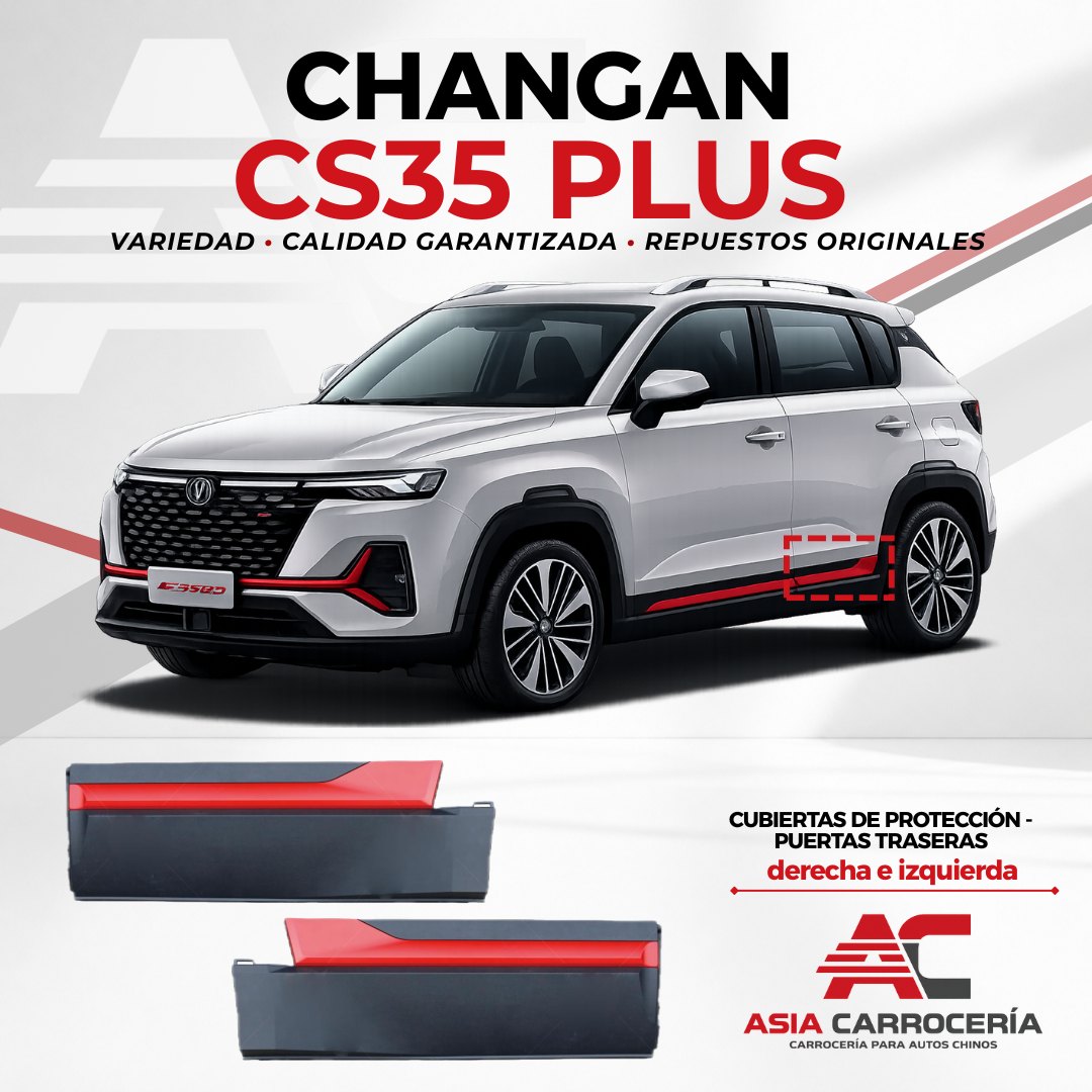 Cubierta protección puerta trasera izquierda Changan CS35 Plus