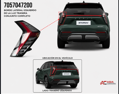 Calavera Lateral Trasera (Conjunto) (Tipo 1) - Geely Starray