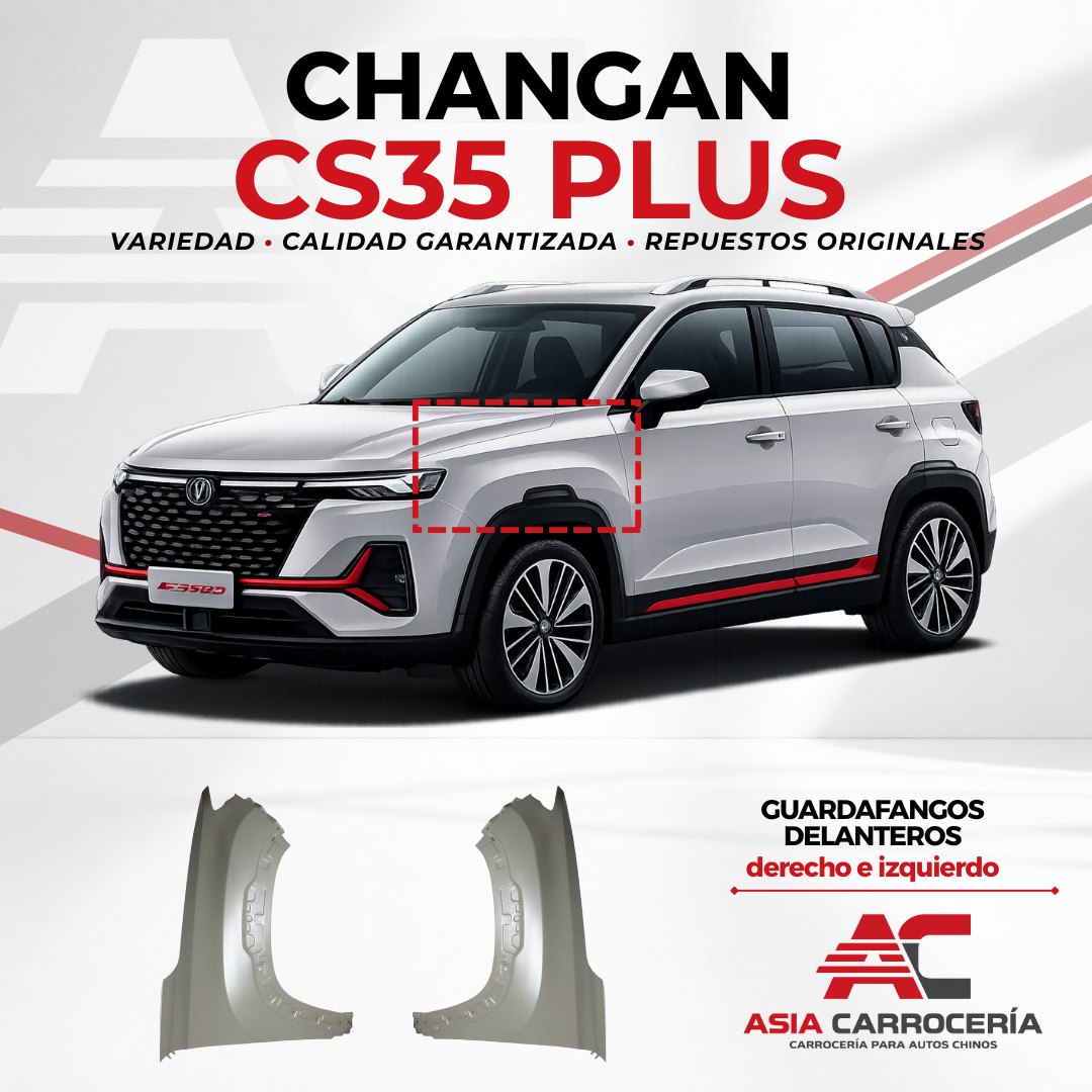 Guardafango delantero izquierdo Changan CS35 Plus