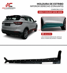 Moldura de Estribo Inferior Derecho (Conjunto) Geely Coolray
