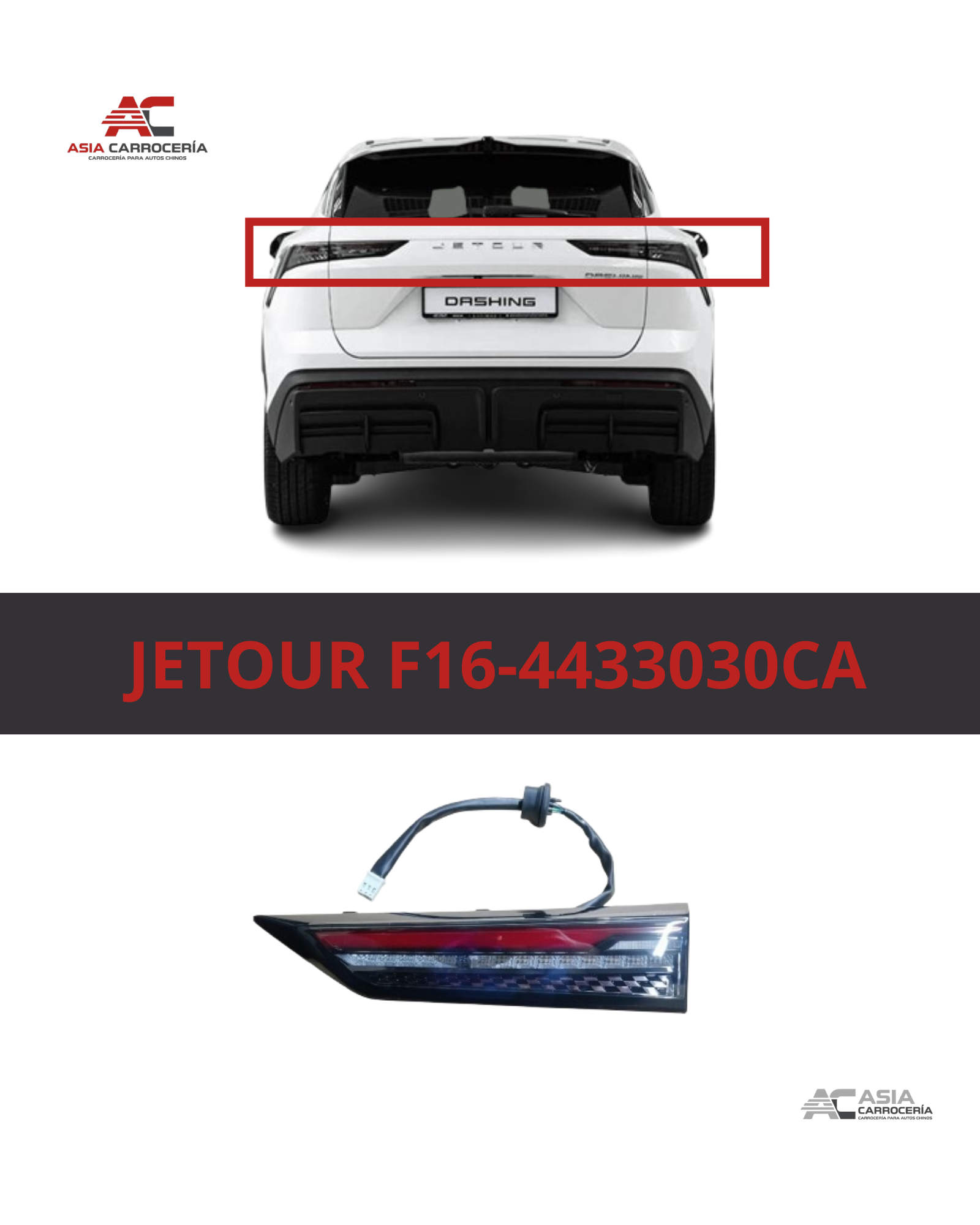 Stop Trasero Interior Izquierdo Jetour Dashing