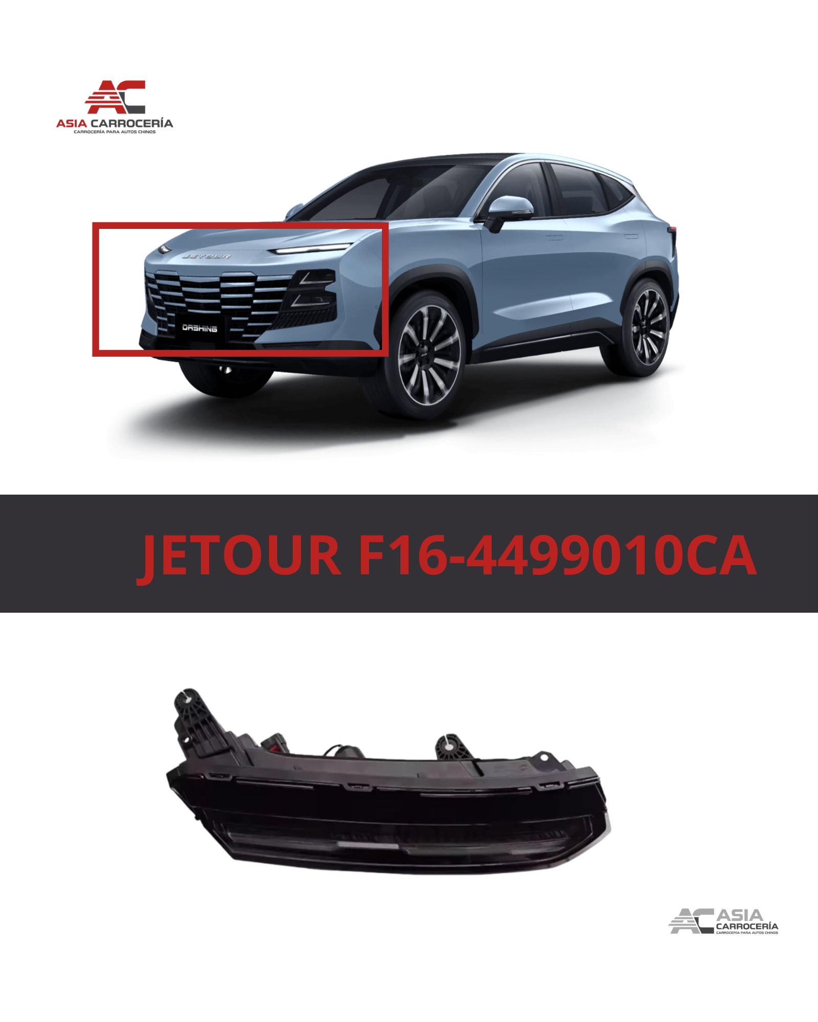 Luz Diurna DRL Izquierda Jetour Dashing
