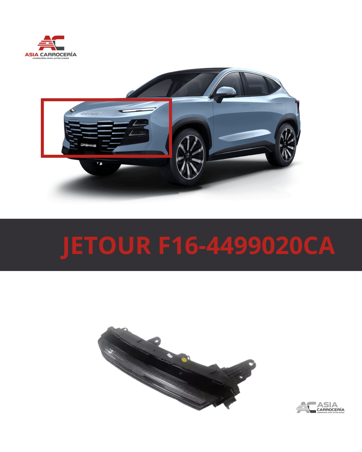 Luz Diurna DRL Derecha Jetour Dashing