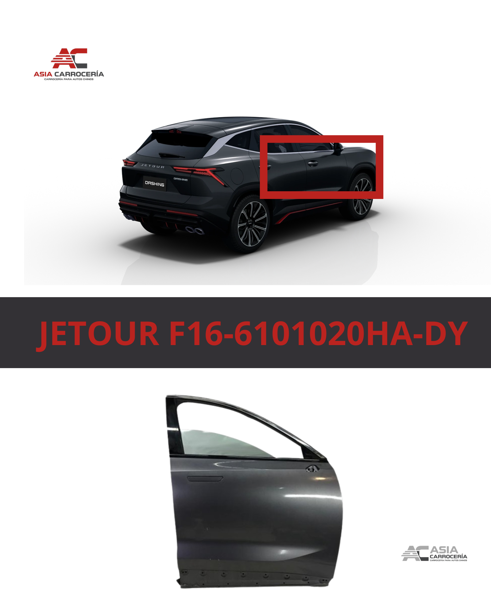 Puerta Delantera Derecha Jetour Dashing
