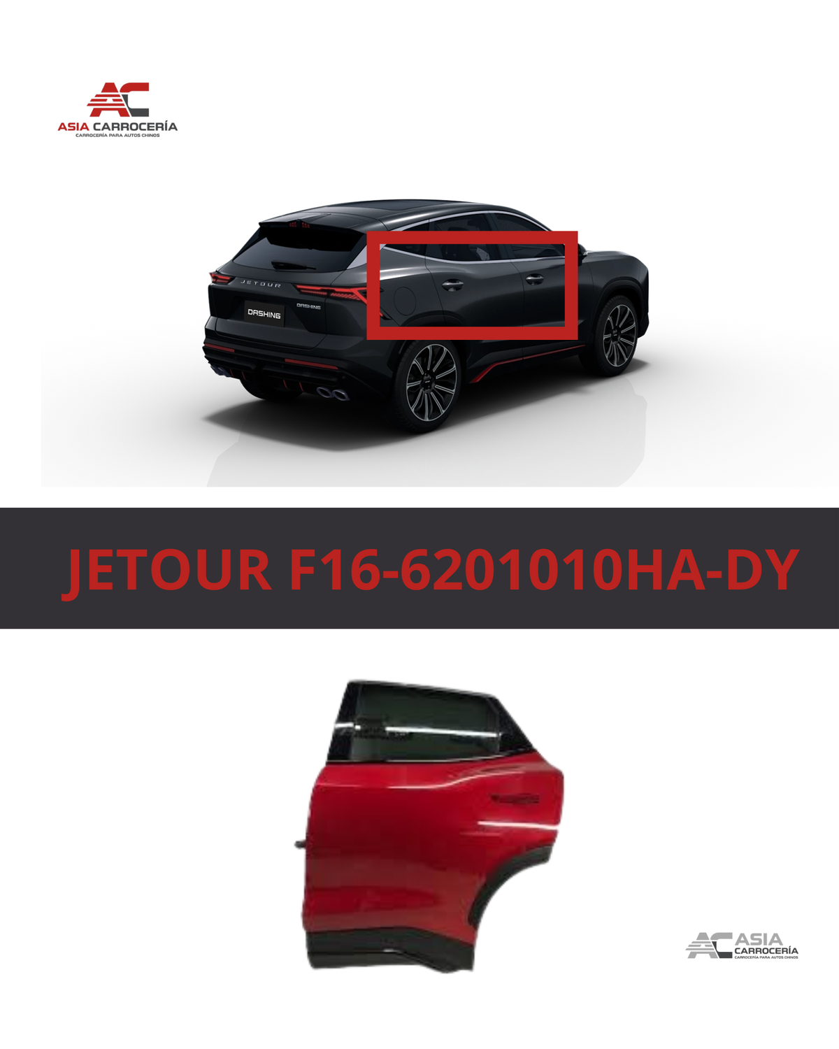 Puerta Trasera Izquierda Jetour Dashing