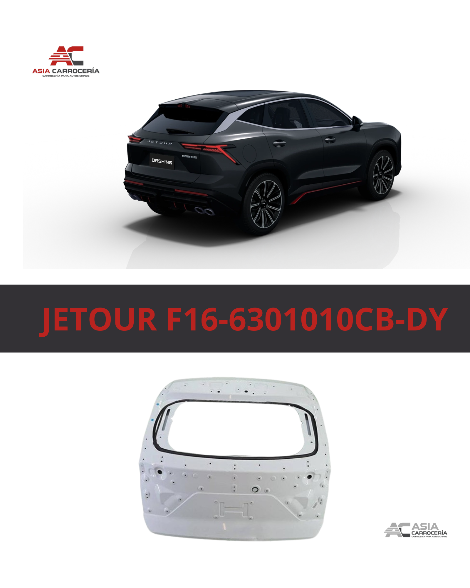 Compuerta Trasera Jetour Dashing