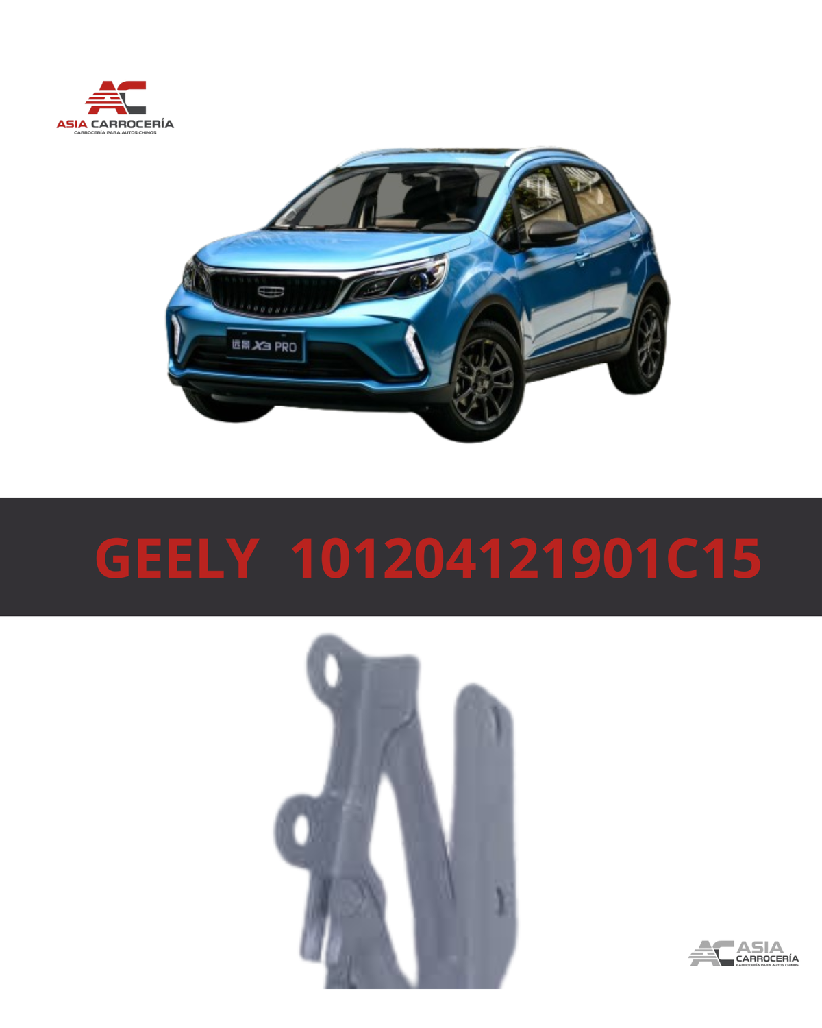 Bisagra Izquierda de Capó - Geely GX3 Pro