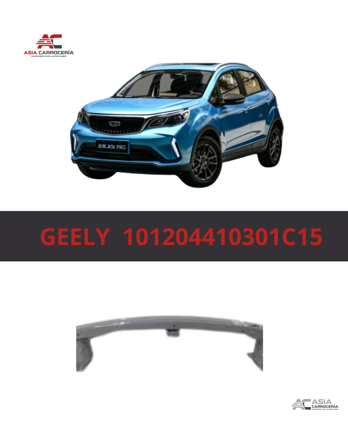 Guardafango Delantero (101204410301C15) - Geely GX3 Pro